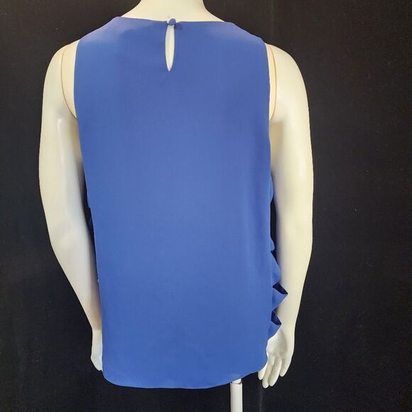 BCBGMaxAzria Cobalt Blue Eavan Sleeveless Blouse (S) - Picture 5 of 8